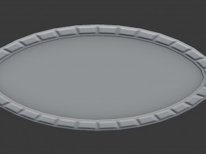 large oval wall mirror 3d 3D मॉडल