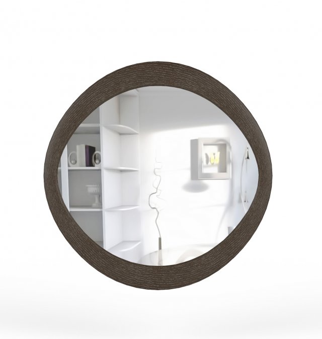 3d round mirror 3D 模型 .c4d .max .obj .3ds .fbx .stl .blend 
