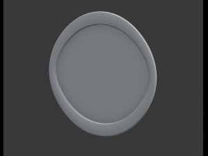 3d round mirror 3D 模型