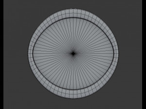 3d round mirror 3D 模型
