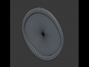 3d round mirror 3D 模型