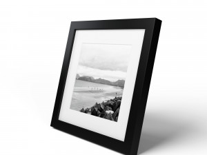 modern picture frame - seaside photo Modelo 3D