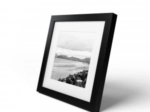 modern picture frame - seaside photo 3D Model