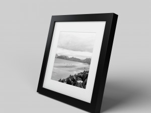 modern picture frame - seaside photo Modelo 3D