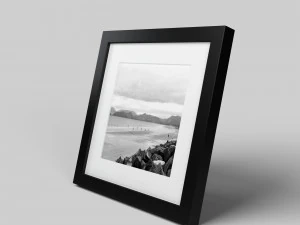 modern picture frame - seaside photo 3D Model