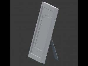 modern picture frame - seaside photo 3D Model