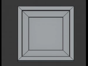 modern picture frame - seaside photo 3D Model