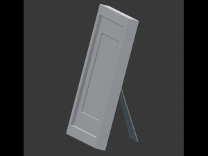 modern white picture frame 3D 模型