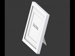 modern white picture frame 3D 模型