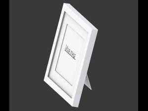 modern white picture frame 3D Model