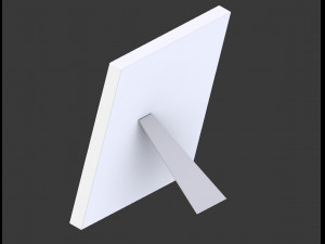modern white picture frame 3D 模型