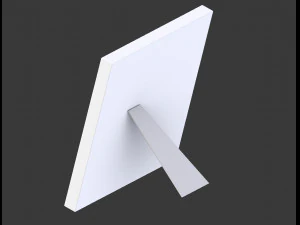 modern white picture frame 3D Model