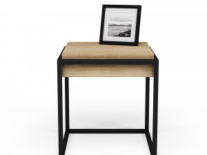 3d modern nightstand with picture frame 3D Модель