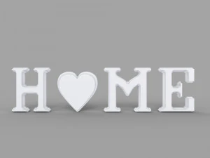 Objeto de decora&ccedil;&atilde;o 3D - modelo de texto inicial Modelo 3D