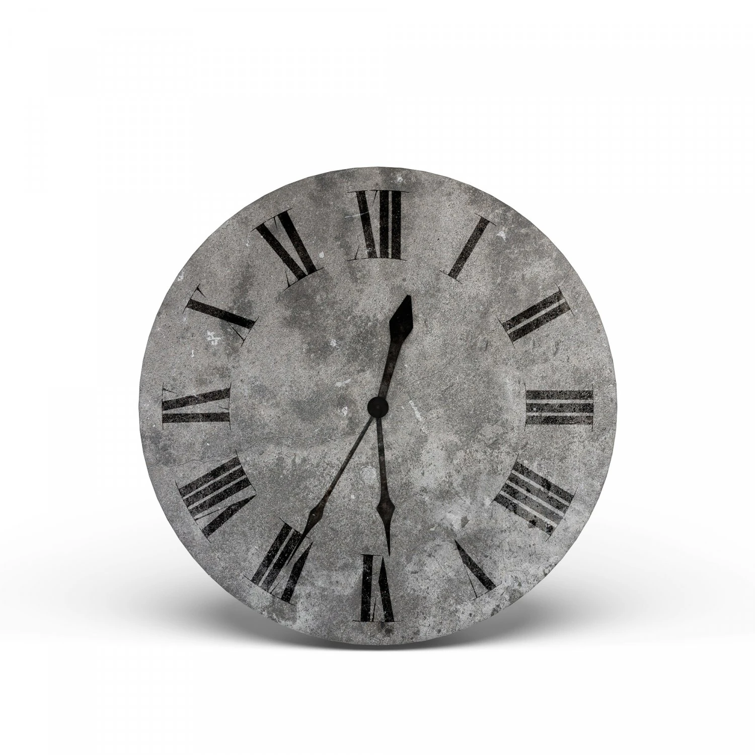 3d concrete wall clock 3D Model .c4d .max .obj .3ds .fbx .stl .blend 