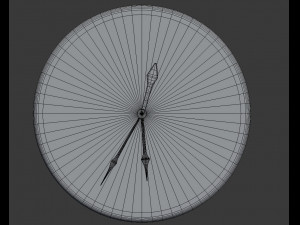 3d concrete wall clock Modelo 3D
