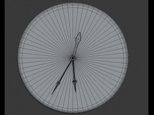modern wall clock 3d 3D Model