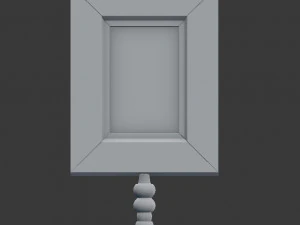 3d vintage picture frame 3D Model
