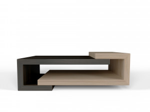 minimal style wooden coffee table 3D Modell