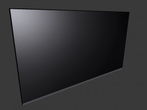 3d flat screen wall tv Modelo 3D