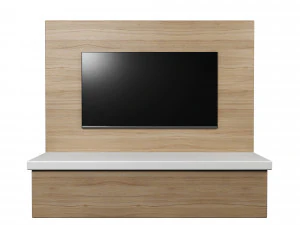 tv wall panel with a flat screen tv 3D Model