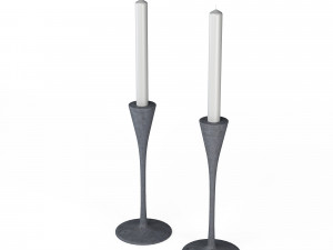 candle holder set 3d Model 3D