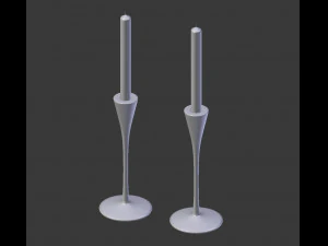 candle holder set 3d 3D Model
