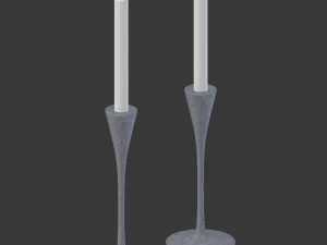 candle holder set 3d Model 3D