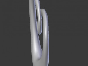 modern chrome heart decoration 3d 3D मॉडल