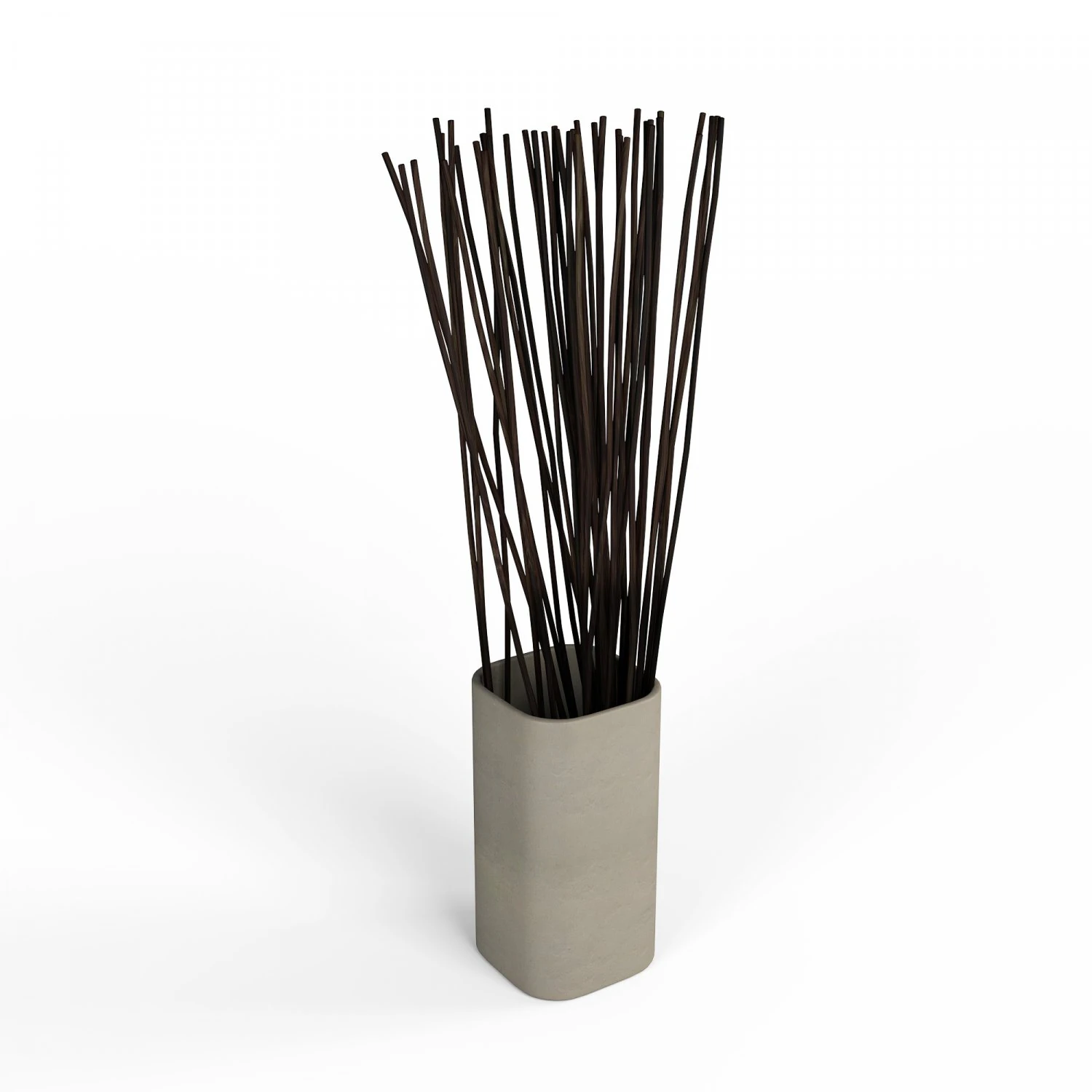 vase with branches decoration 3D Model .c4d .max .obj .3ds .fbx .stl .blend