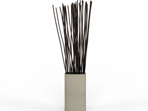 vase with branches decoration 3D Model