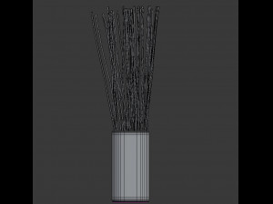 vase with branches decoration Modelo 3D
