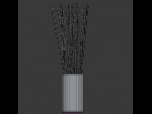 vase with branches decoration 3D Model