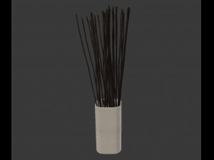 vase with branches decoration Modelo 3D