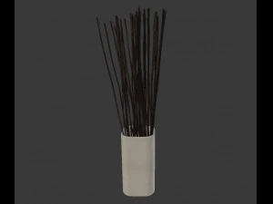 vase with branches decoration 3D Model