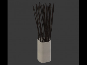 vase with branches decoration Modelo 3D