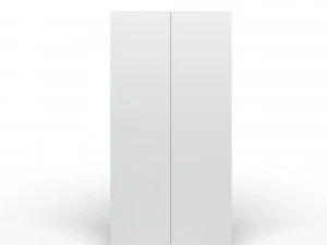 Armadio bianco a due ante 3d Modello 3D