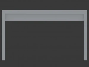 Penteadeira estilo minimalista 3d malm Modelo 3D