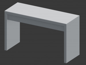 3d minimal style dressing table malm 3D-Modell