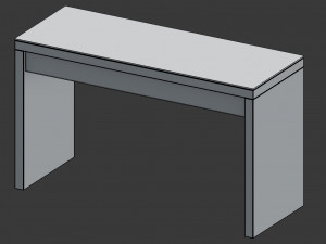 3d minimal style dressing table malm 3D-Modell