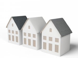3d miniature house decoration model 3D Model