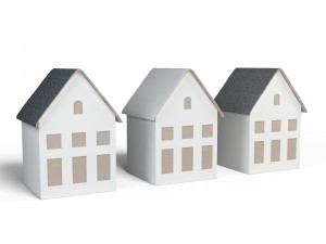 3d miniature house decoration model 3D Model