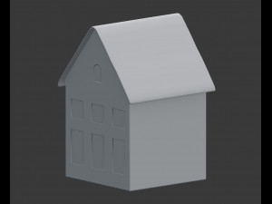 3d miniature house decoration model 3D Model