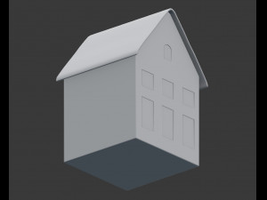 3d miniature house decoration model 3D Model