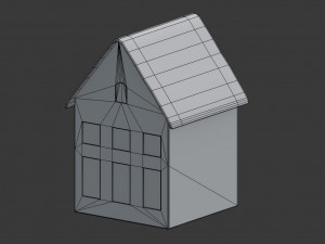 3d miniature house decoration model 3D Model