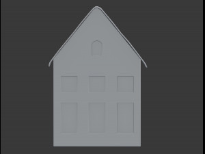 3d miniature house decoration model 3D Model