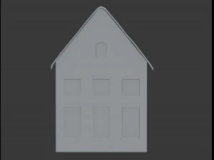 3d miniature house decoration model 3D Model