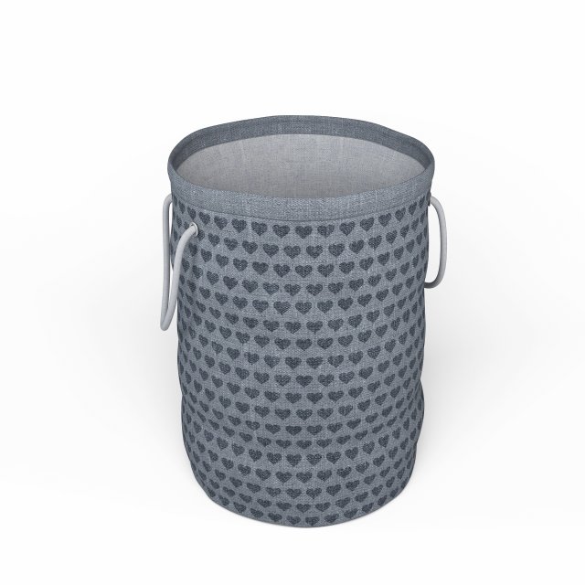 laundry bag - grey-blue Modelo 3D .c4d .max .obj .3ds .fbx .stl .blend 