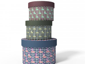 round box set 3d 3Dモデル