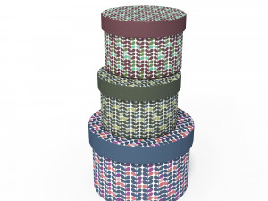 round box set 3d 3Dモデル